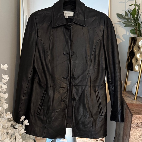 Vintage Liz Claiborne Genuine Leather Jacket - Picture 1 of 4